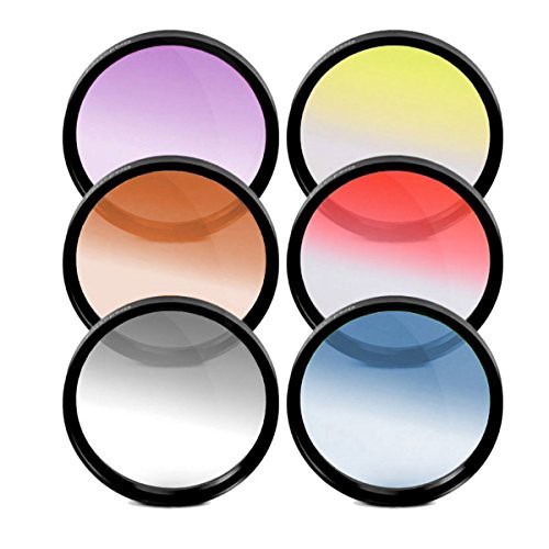 Vivitar 52mm Graduated Color Multicoated 6pcs Filter Set