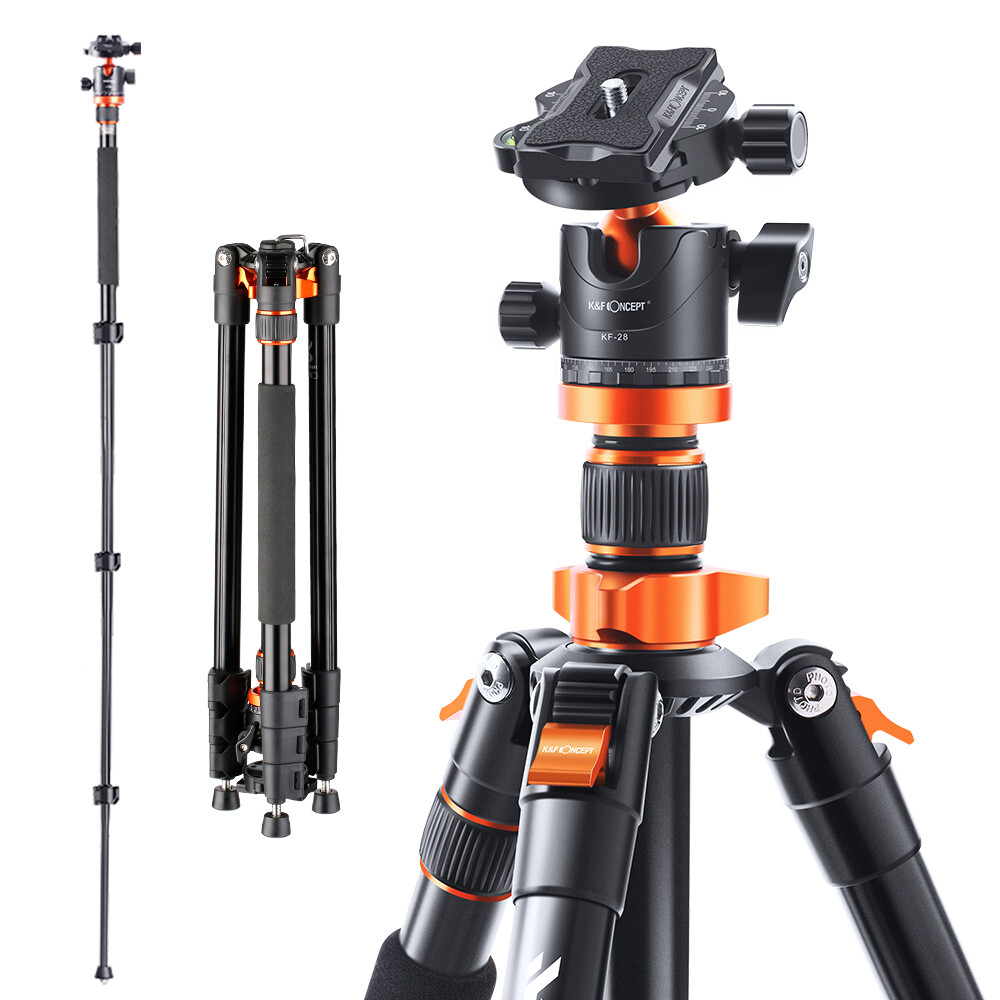 K&F Concept 78in Camera Tripod for DSLR Compact Aluminum W/ 360 Degree Ball Head