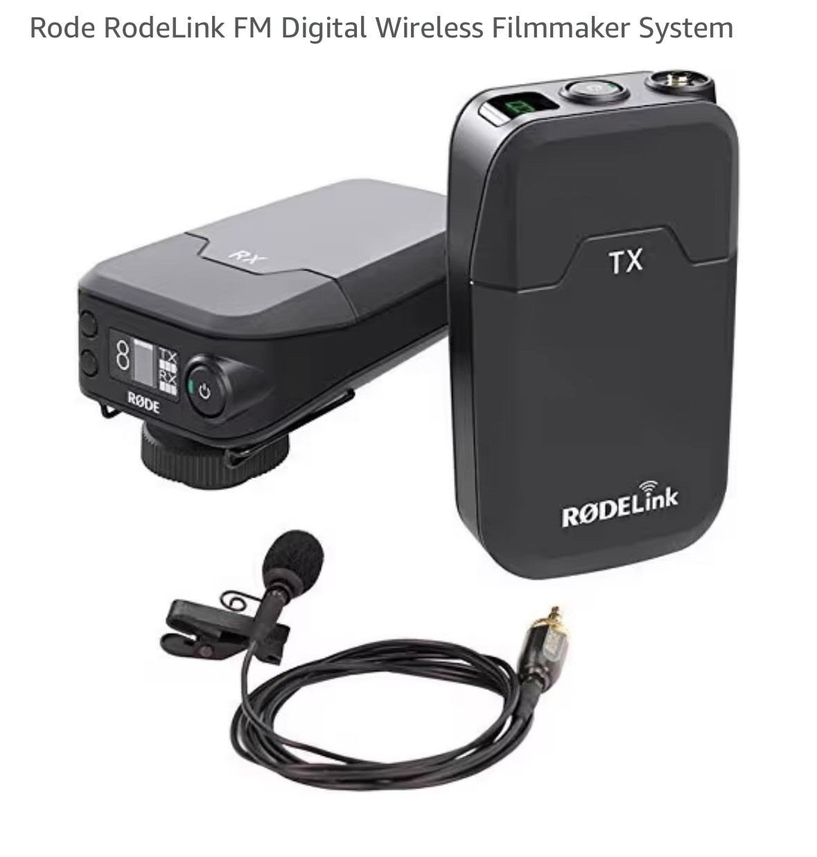 Rode RODELink Digital Wireless System TX/RX w Lavalier Mic in new condition