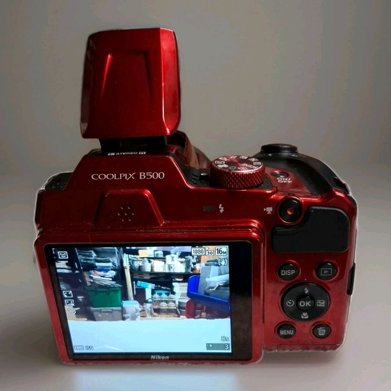 Nikon COOLPIX B500 Bridge Camera 40x Optical Zoom Wi-Fi NFC Red