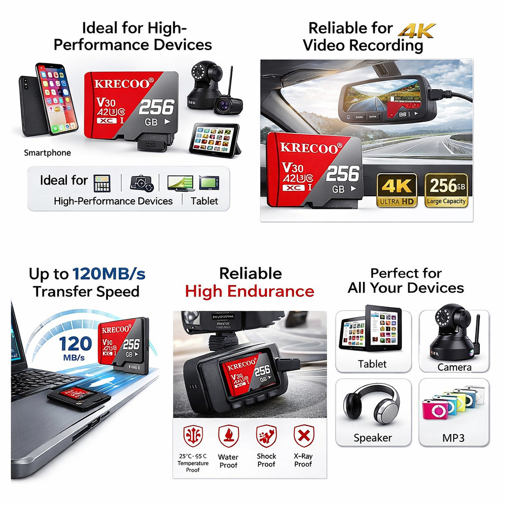 High Speed Memory for Micro SD Card 64GB 128GB 256GB TF Card Ultra Class 10 Lot