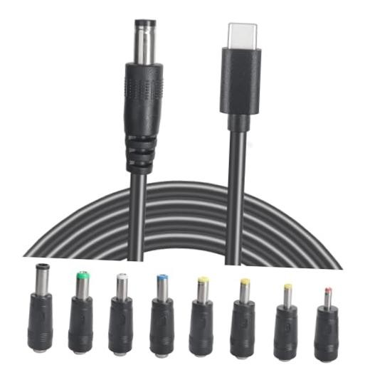 USB C to DC 5.5mm x 2.1mm Power Cable Cord, USB C Input to DC 12V Out Charging