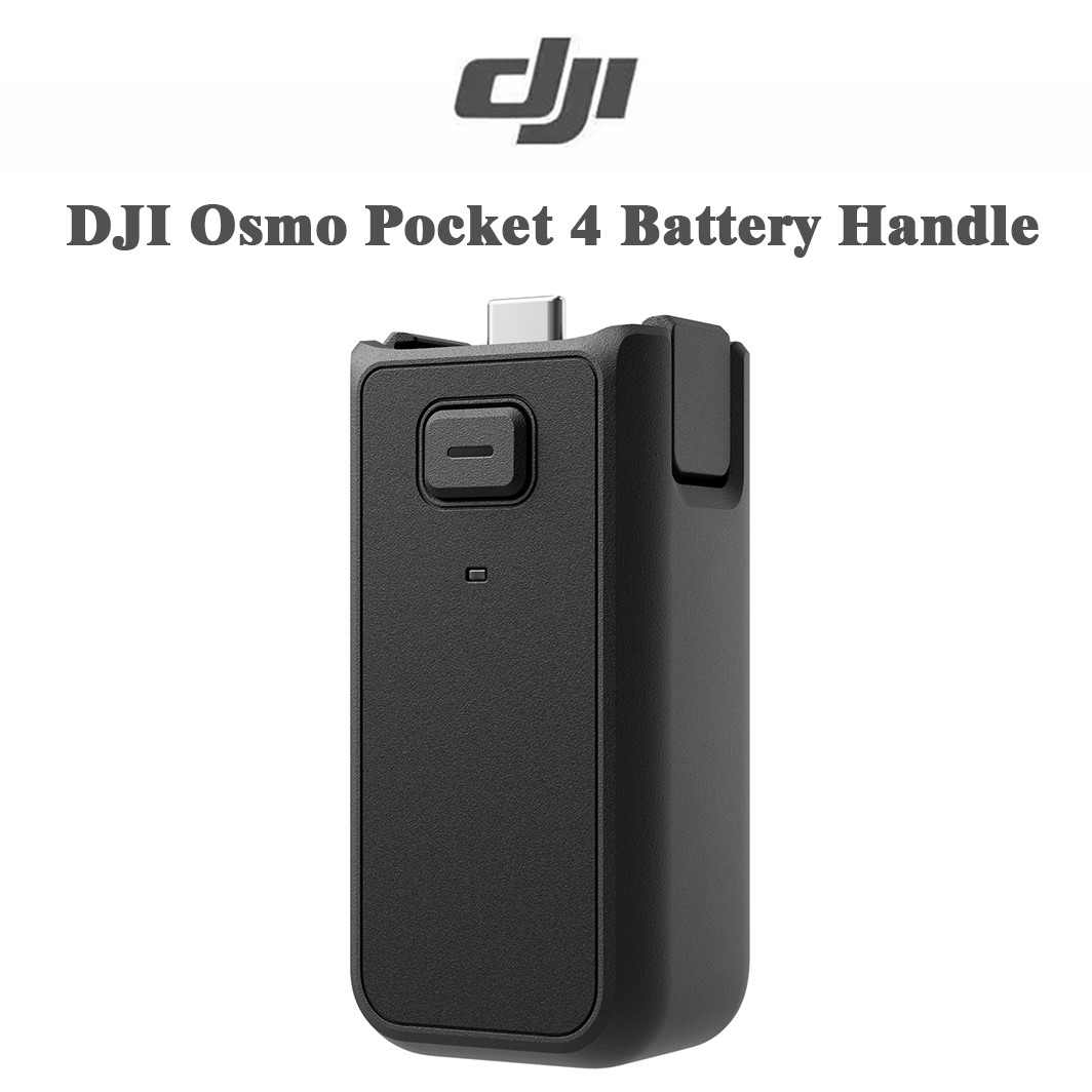 Original DJI Osmo Pocket 4 Battery Handle – 1080mAh, USB-C Audio, Extended Life
