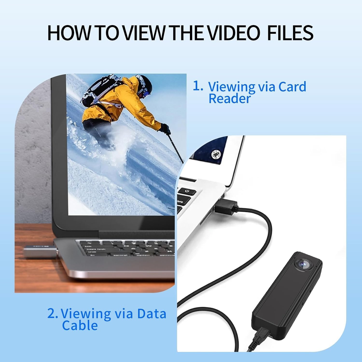 Compact 4K Sports Camera with Hands-Free Operation and Magnetic Clip Accessory