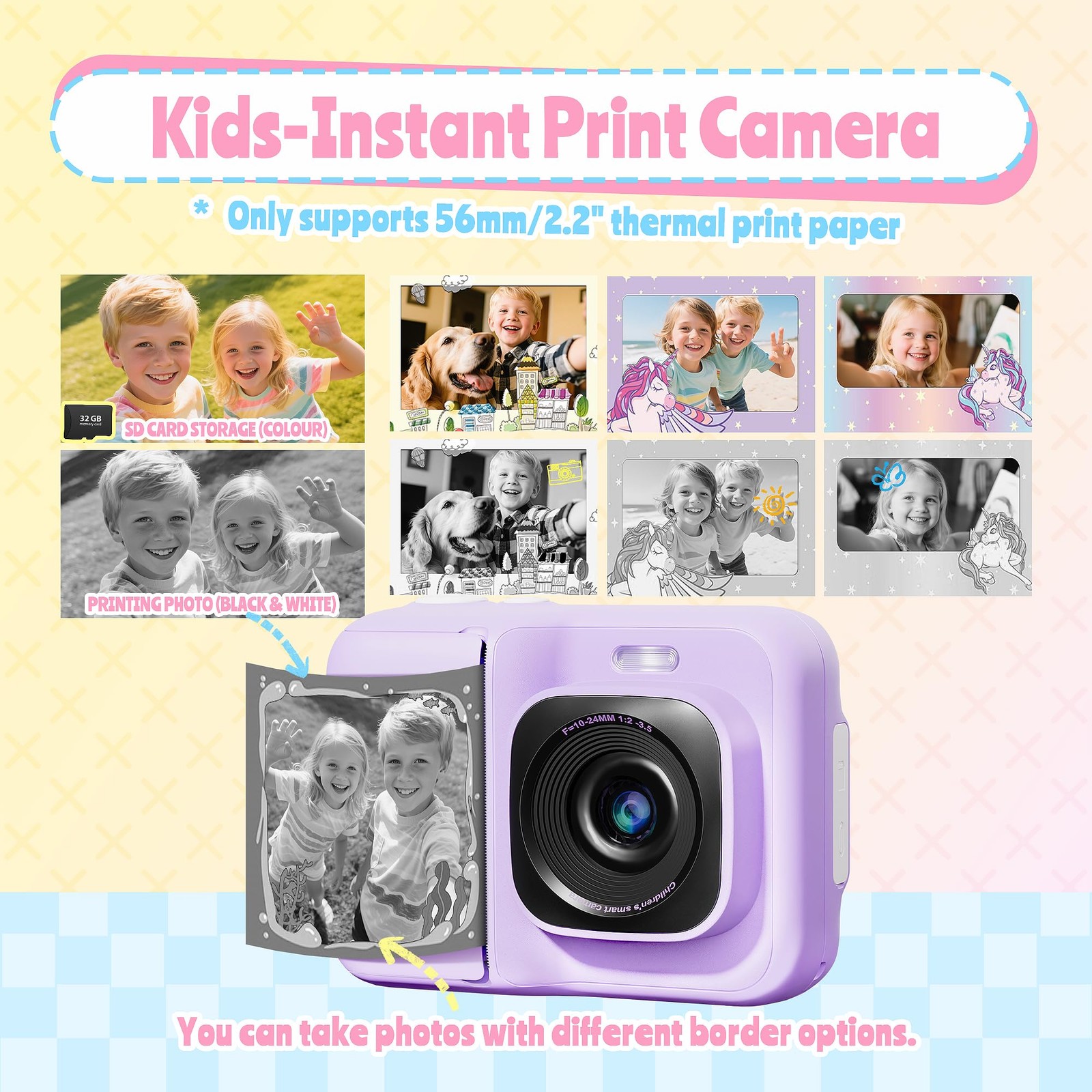 Instant Print for , Christmas Birthday Gifts for Girls Boys Age 3-12, Cameras…