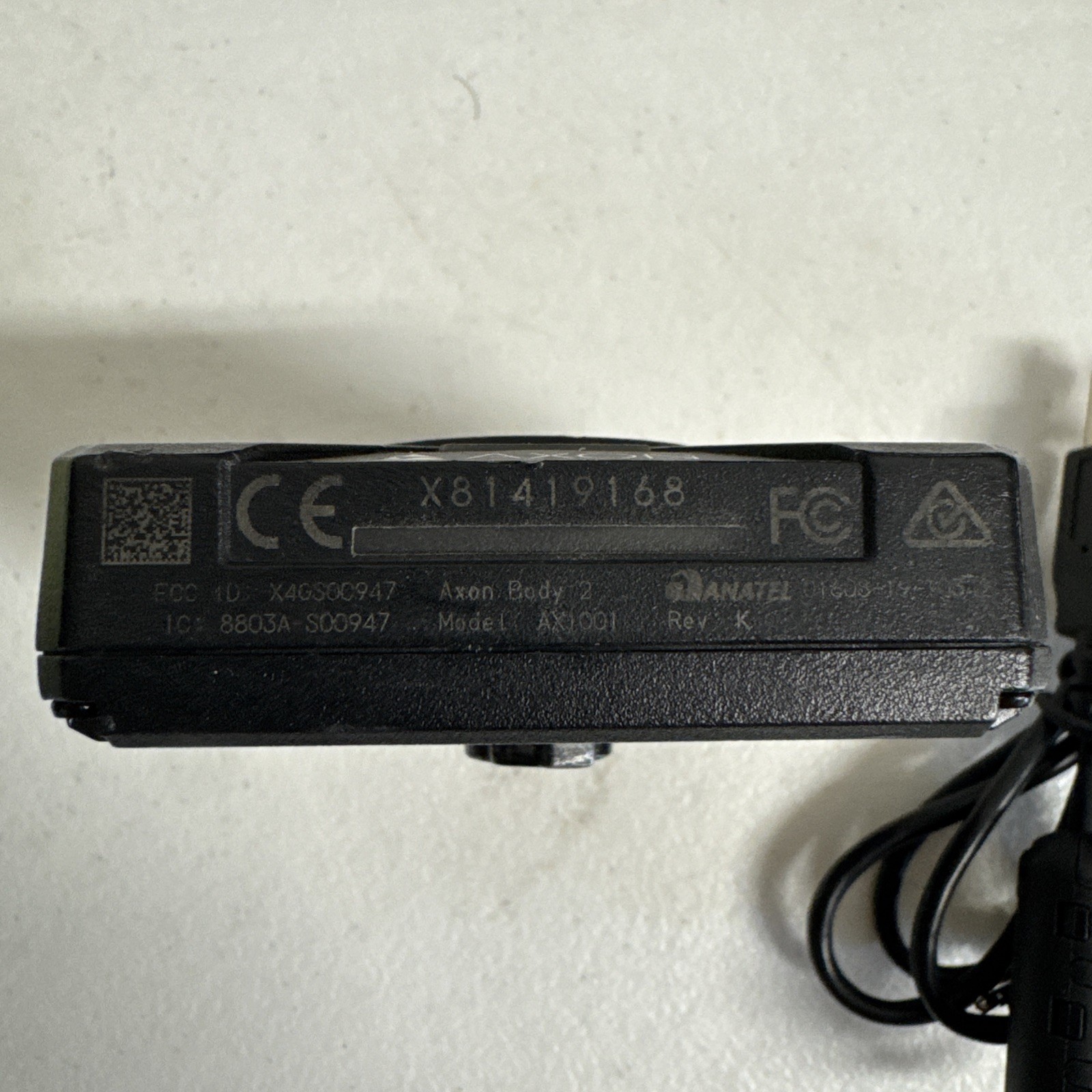 Axon Body 2 Worn Camera Axon Body II Cam Offline W/ Sync Cable Tested