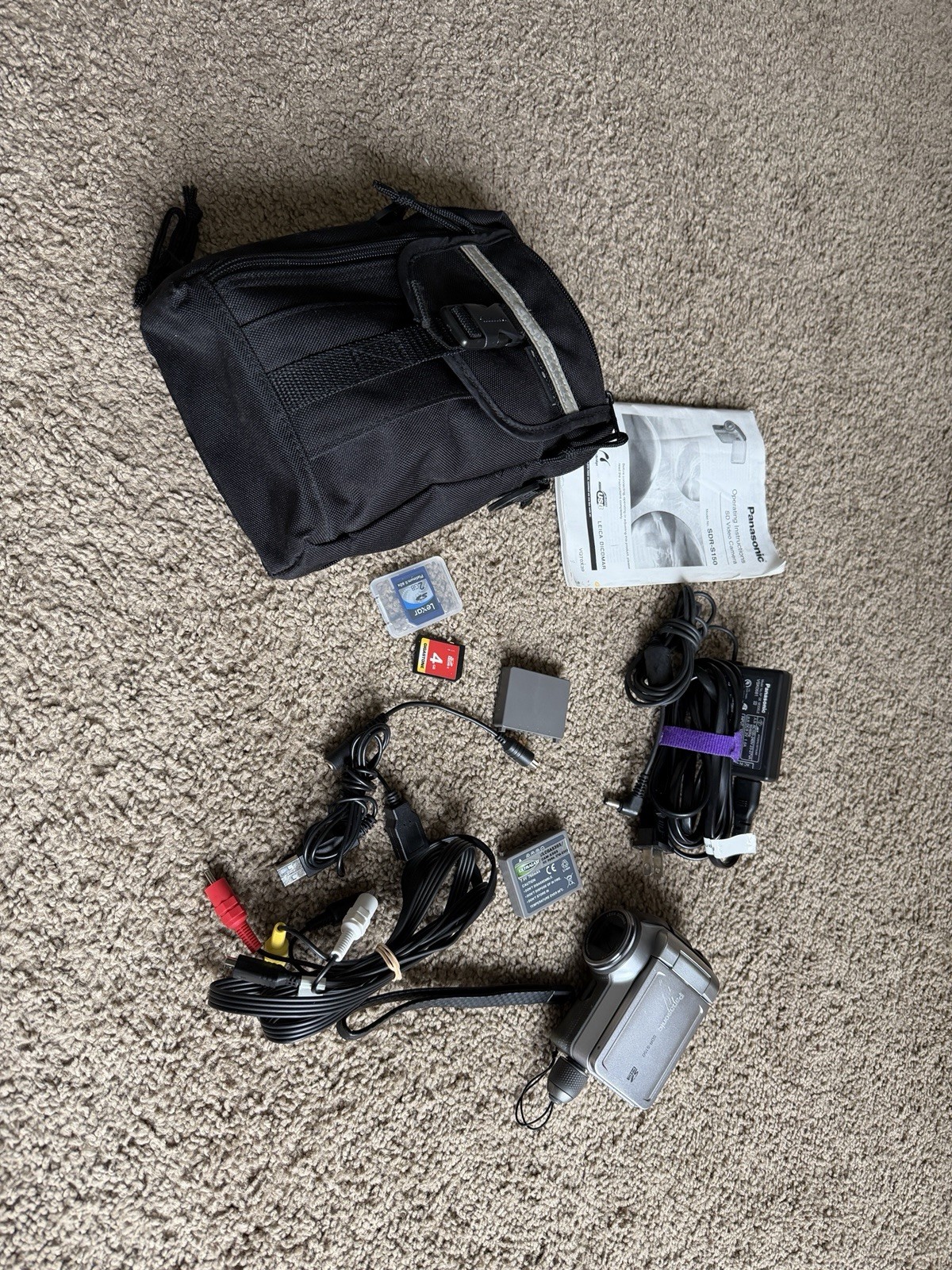 Panasonic SDR-S150 Standard Definition Handheld Camcorder 10x Zoom Silver