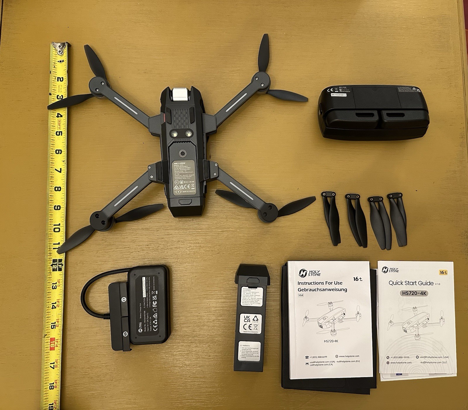 Holy Stone HS720 2.4GHz Band 4K HD Video Recording Ready to Fly Drone Age 16+