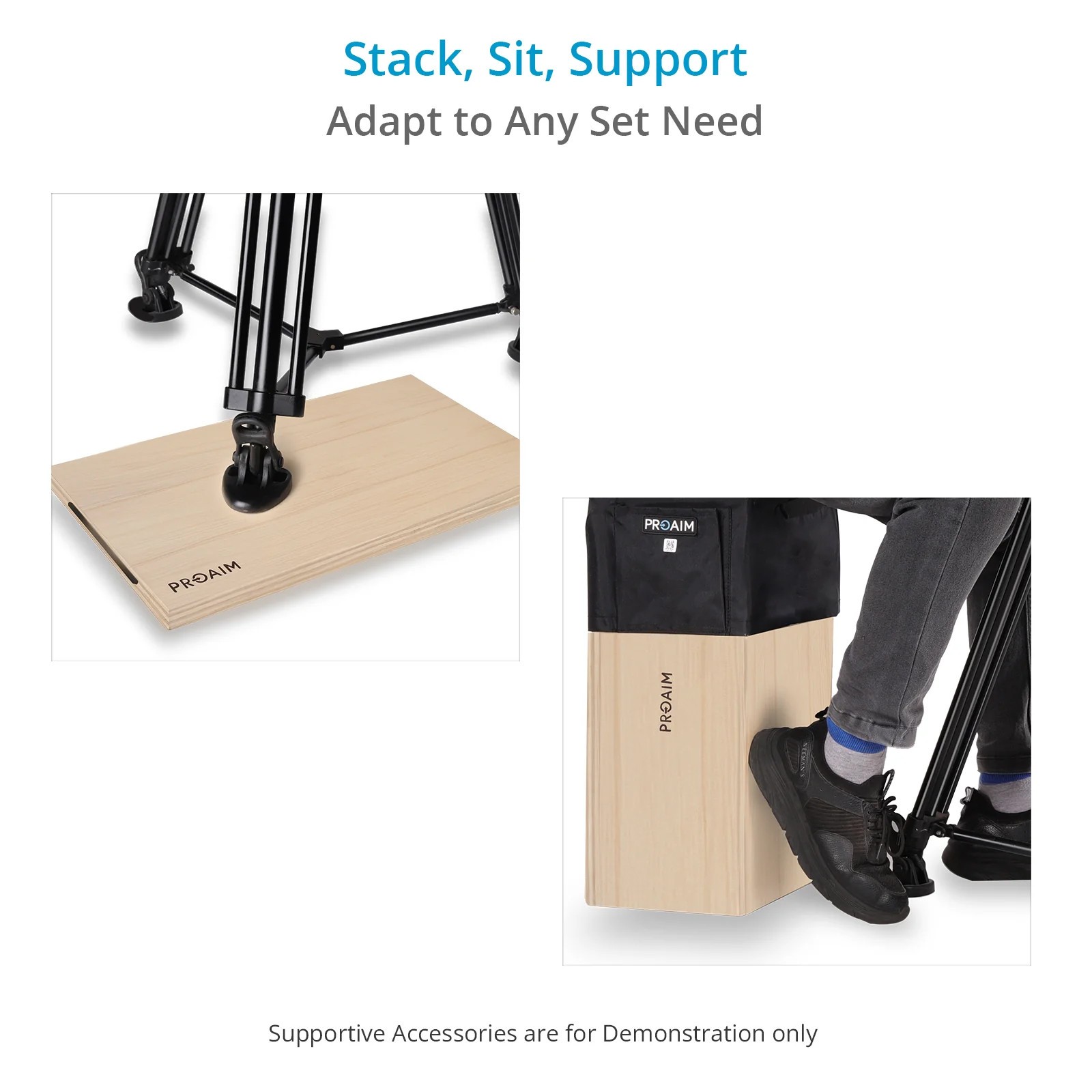 Proaim Apple Box for Studio, Film Set & Photography (AB-HF-WH)