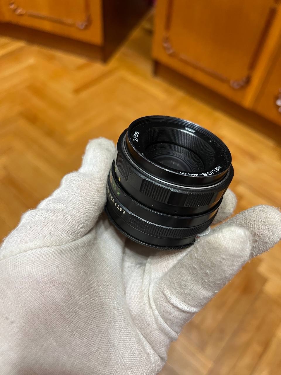 Vintage Soviet Lens Helios-44M 58mm f/2 M42 with Canon EOS Adapter Swirly Bokeh