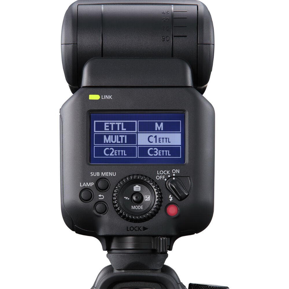 Canon Speedlite EL-5 Flash (5654C002) + Charger + Triple Shoe V Bracket + More