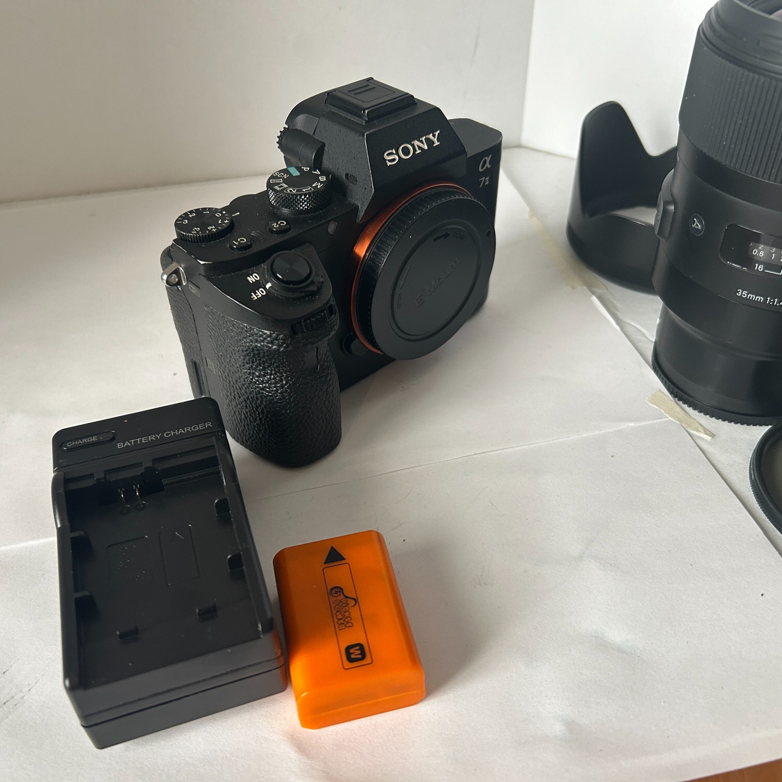 Sony A7 II Mirrorless Camera Body w/ Case backpack