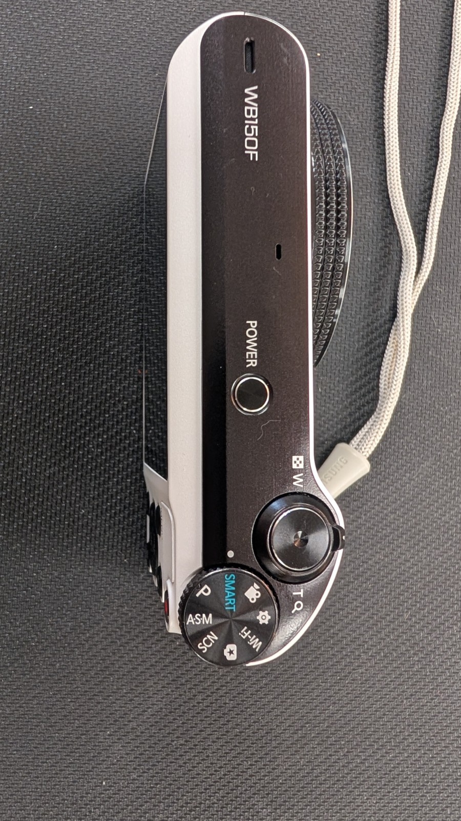 Samsung WB150F Smart Digital WiFi Camera White 14.2MP 18X Zoom Tested NO CHARGER