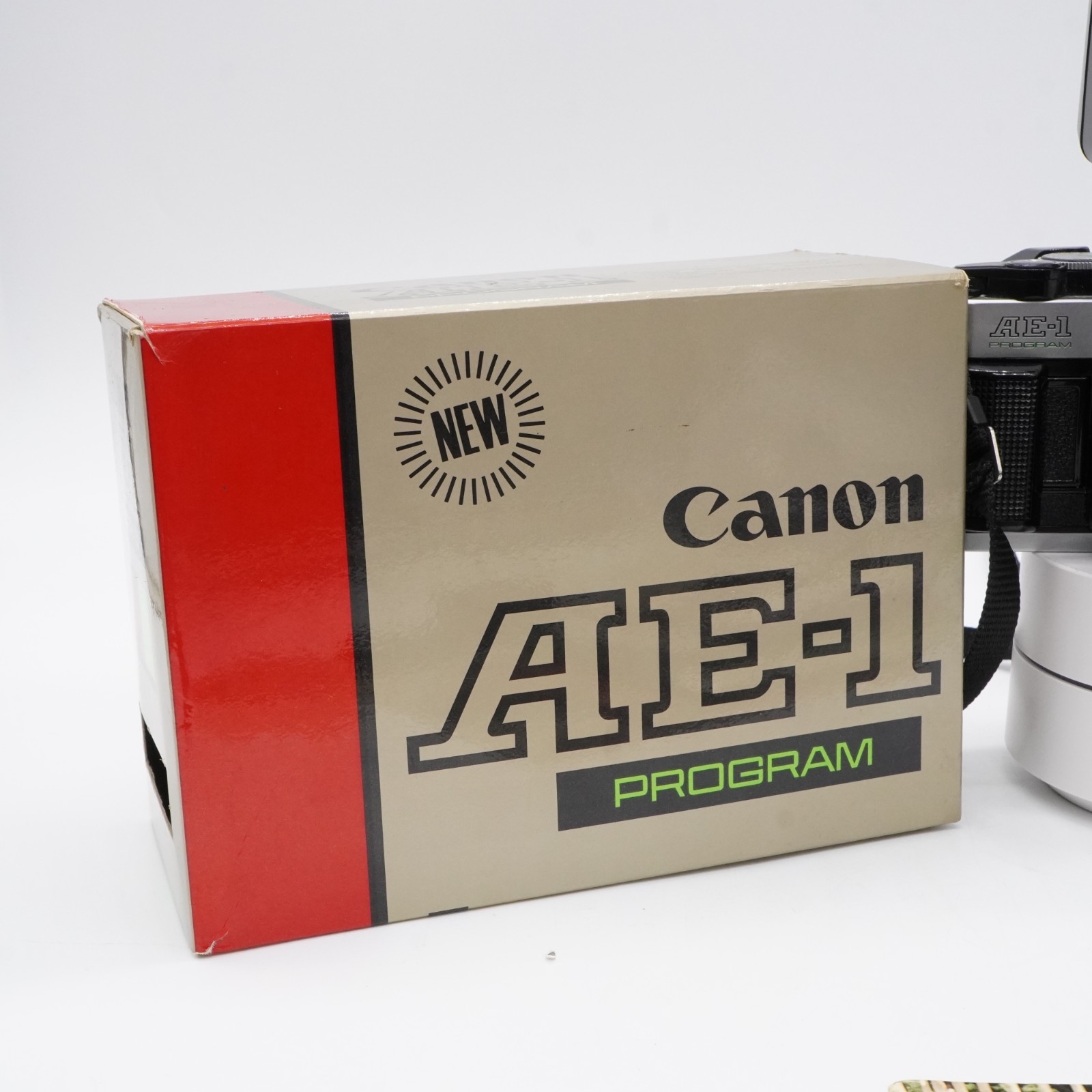 Canon AE-1 Program Camera 50mm f/1.8 Lens w/ Original Box Tested Works