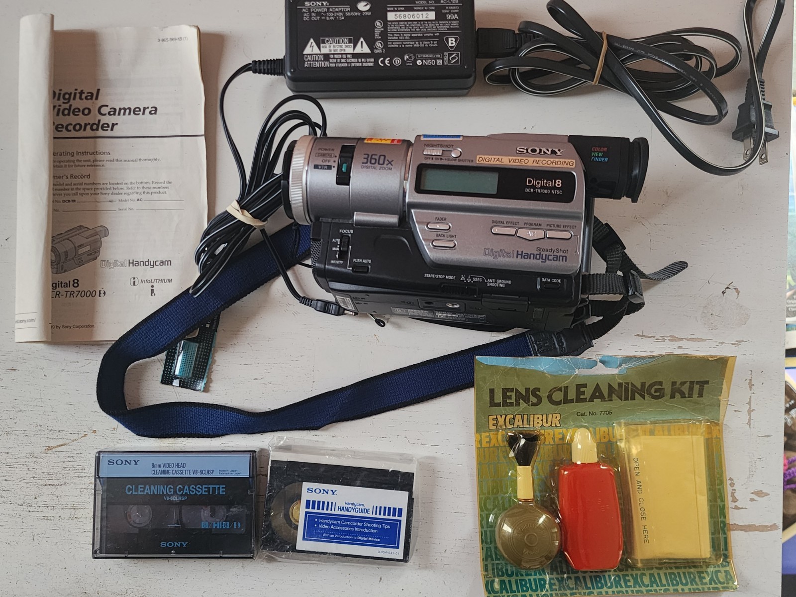 Sony DCR-TR7000 Digital8 Camcorder Tested Works With Manual