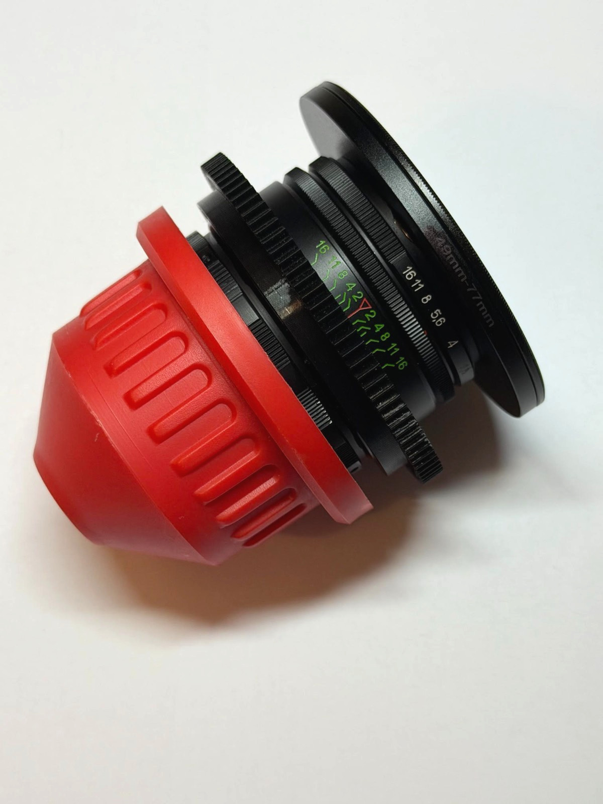 Helios 58mm f/2 – PL mount, Geared Cine mod – Excellent