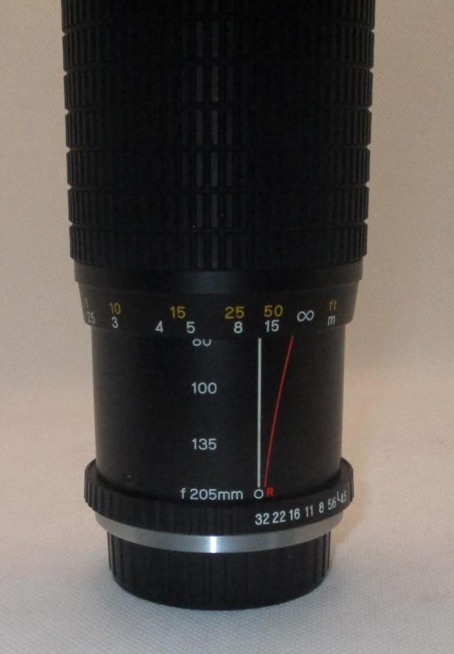 OSAWA Mark II; 52mm Skylight (1A) 1:4.5 80-205 LENS With End Caps; Made in Japan