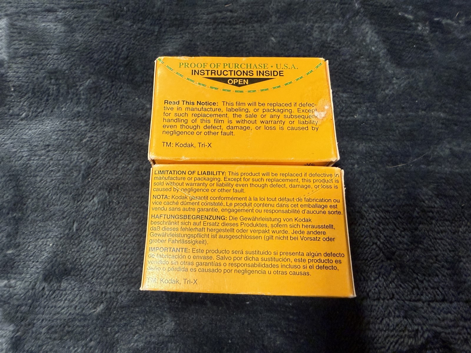 2 PACK SEALED KODAK TRI-X PAN 400 24 EXP BLACK & WHITE NEGATIVE FILM TX 135-24