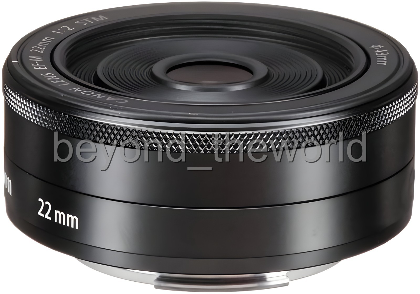 [Canon] M EF-M 22mm F/2 STM Wide Angel Pancake LENS -Black (Bulk Package)