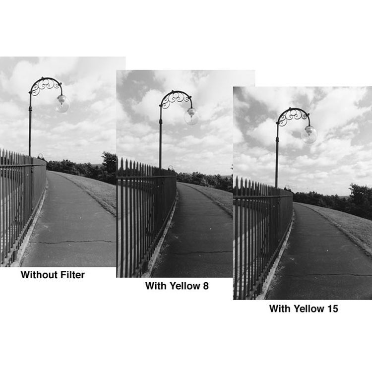 Tiffen 49mm Yellow 2 #8 Glass Filter for Black & White Film 498Y2