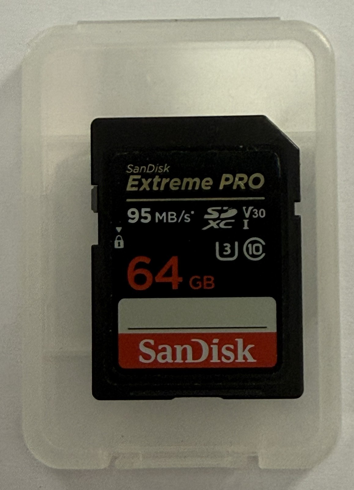 Genuine Sandisk Extreme Pro 64gb SD Card 95 mb/s SDXC UHS-I V30 U3 Class 10