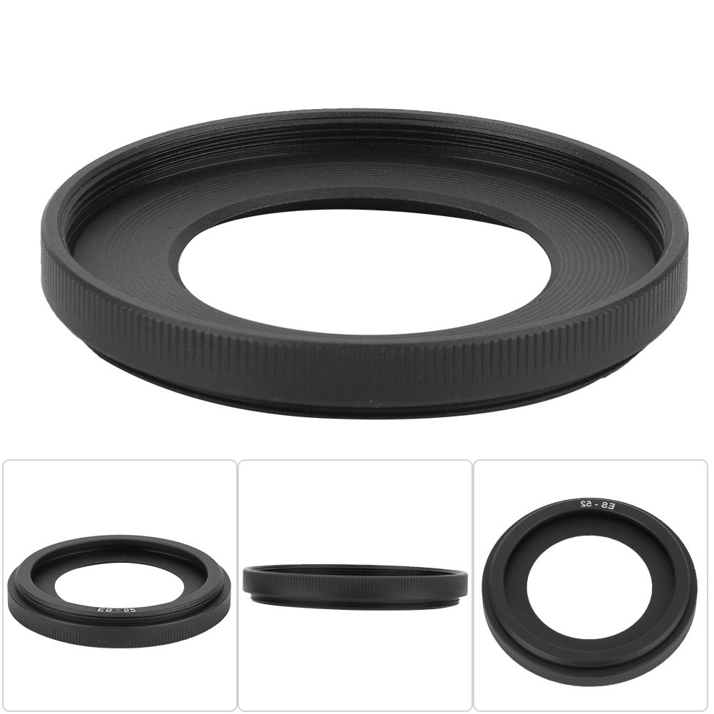ES-52 Aluminium Alloy Mount Lens Hood Replacement For EF S 24mm F 2.8 CHU