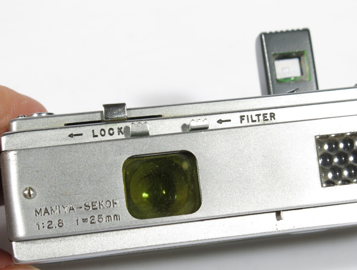 PRL) MAMIYA 16 AUTOMATIC COMPACT CAMERA 1:2.8 f 25mm SEKOR JAPAN SPYCAMERA