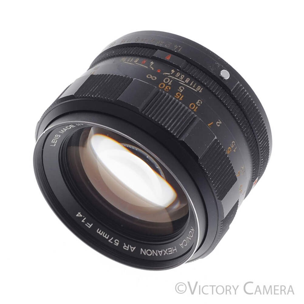 Konica Hexanon 57mm f1.4 AR Mount Prime Lens [EXC]