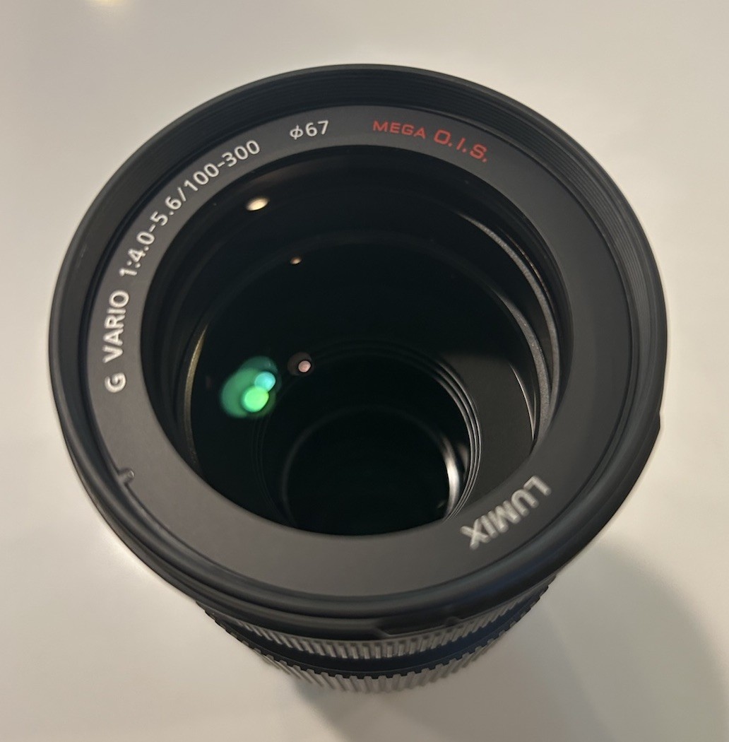 Panasonic Lumix G Vario 100-300mm f/4.0-5.6 Mega O.I.S Lens + Box/Case/Caps/Hood