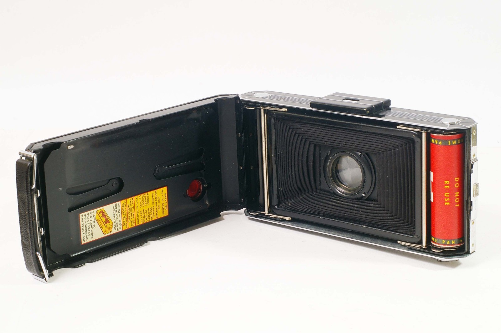 F97908~ Kodak Six-16 Teague Art Deco Camera & Compur Rapid Shutter