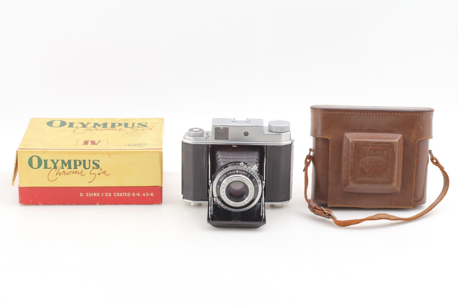 Tested [Exc+5 in Box Case] Olympus Six iv 6×6 Rangefinder Film Camera From JAPAN