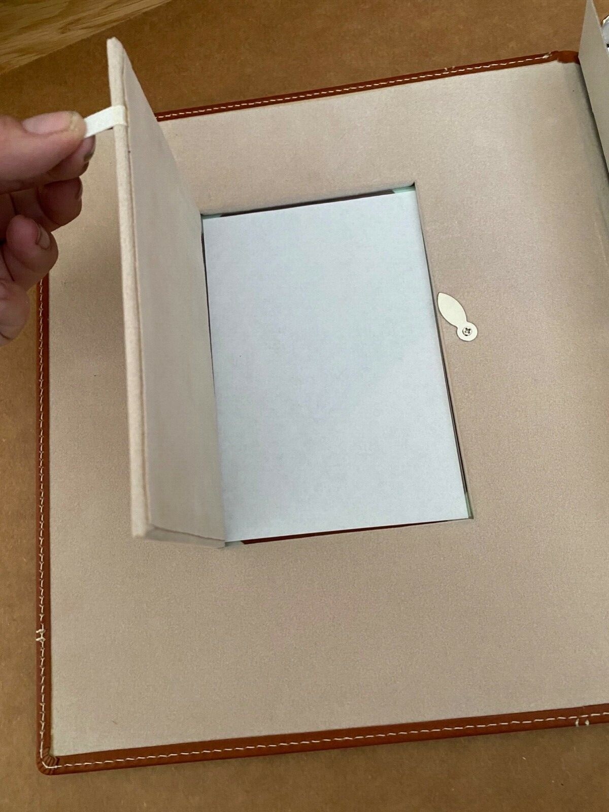 Exposures Retired Leather 3 Ring Binder Photo Album NEW 11.5 x 10.5 Brown