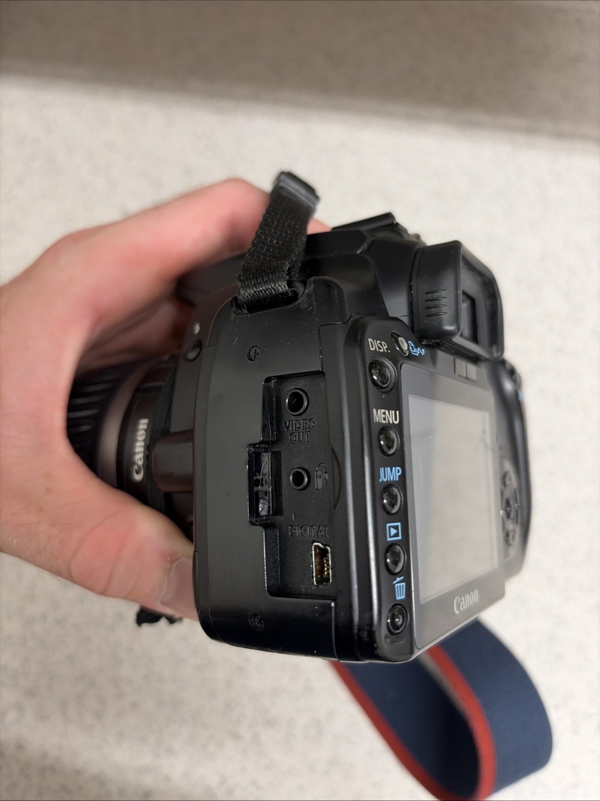 Canon EOS Digital Rebel XTI Camera 18-55mm Zoom Lens Untested