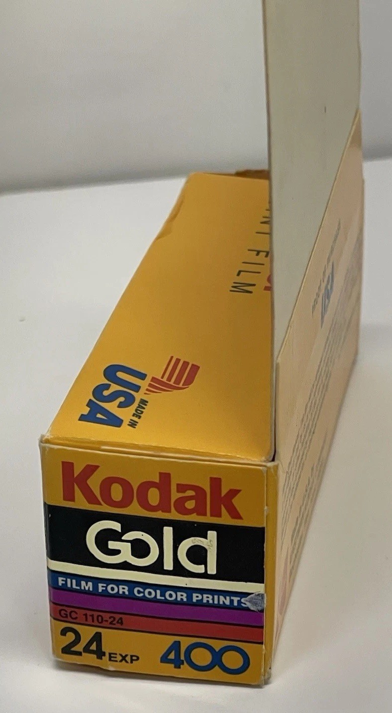 Kodak 110 Film Gold 400 Speed 24 Exposures Expired 1993 SEALED ISO 400/27 NEW