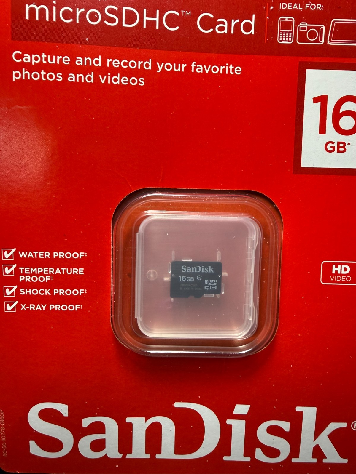 SanDisk 16GB MicroSDHC Card Class 4 NEW Sealed Retail Pack 16G Memory Card