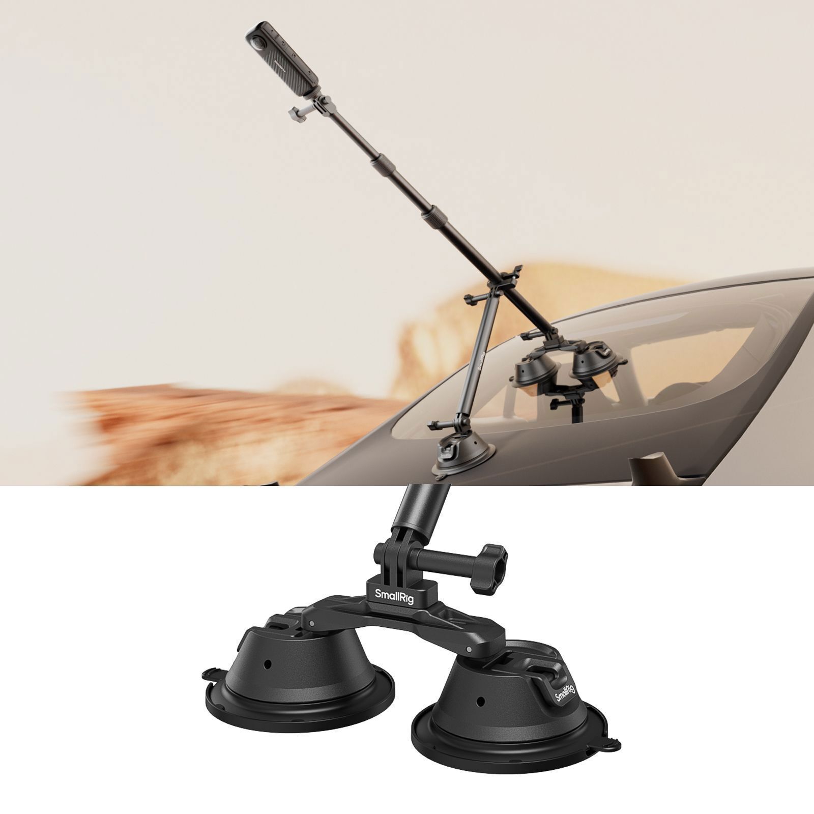 SmallRig Camera Suction Cup Car Mount Kit for Insta360 X4/X3 for Shooting 4380