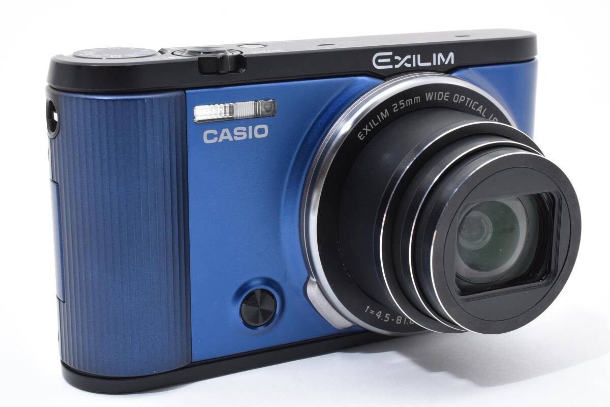 CASIO HIGH SPEED EXILIM EX-ZR1600 Compact Digital Camera Blue Fast Shipping