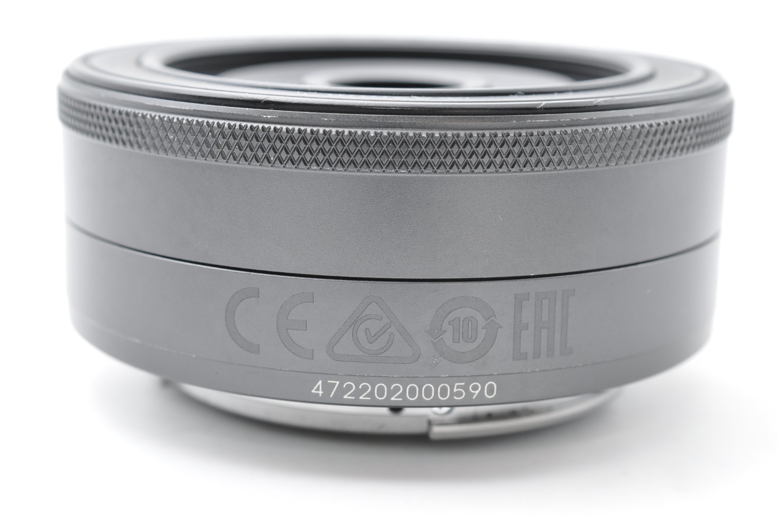 Near Mint Canon EF-M 22mm f/2 STM AF Lens Black EOS EF-M Mount w/ Caps