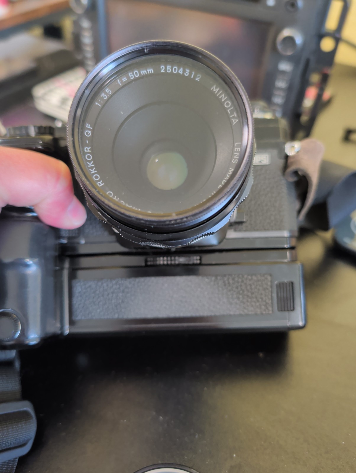 Minolta X-700 35mm Camera Body, Lense, Motor Drive .