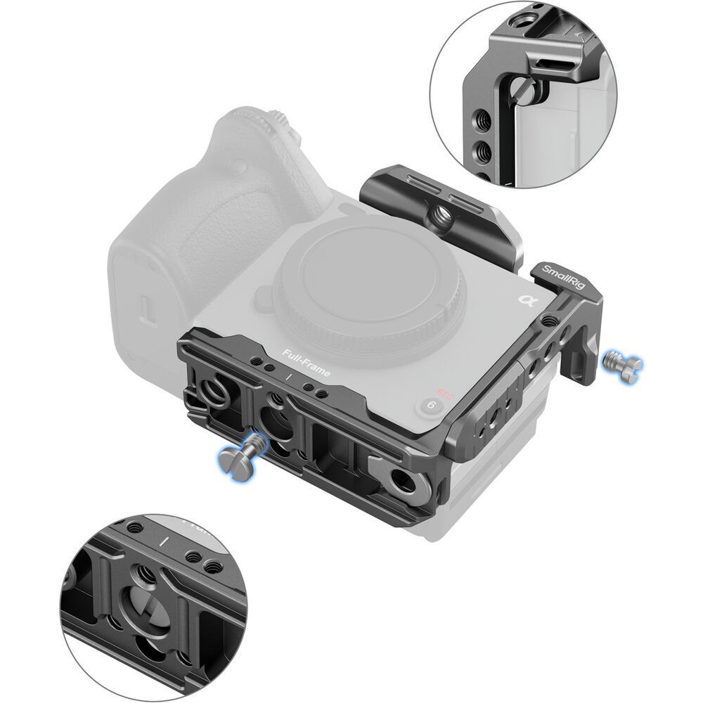 SmallRig Half Cage for Sony FX3 / FX30+ 2X K&F CONCEPT NP-FZ100 2280mAH Battery