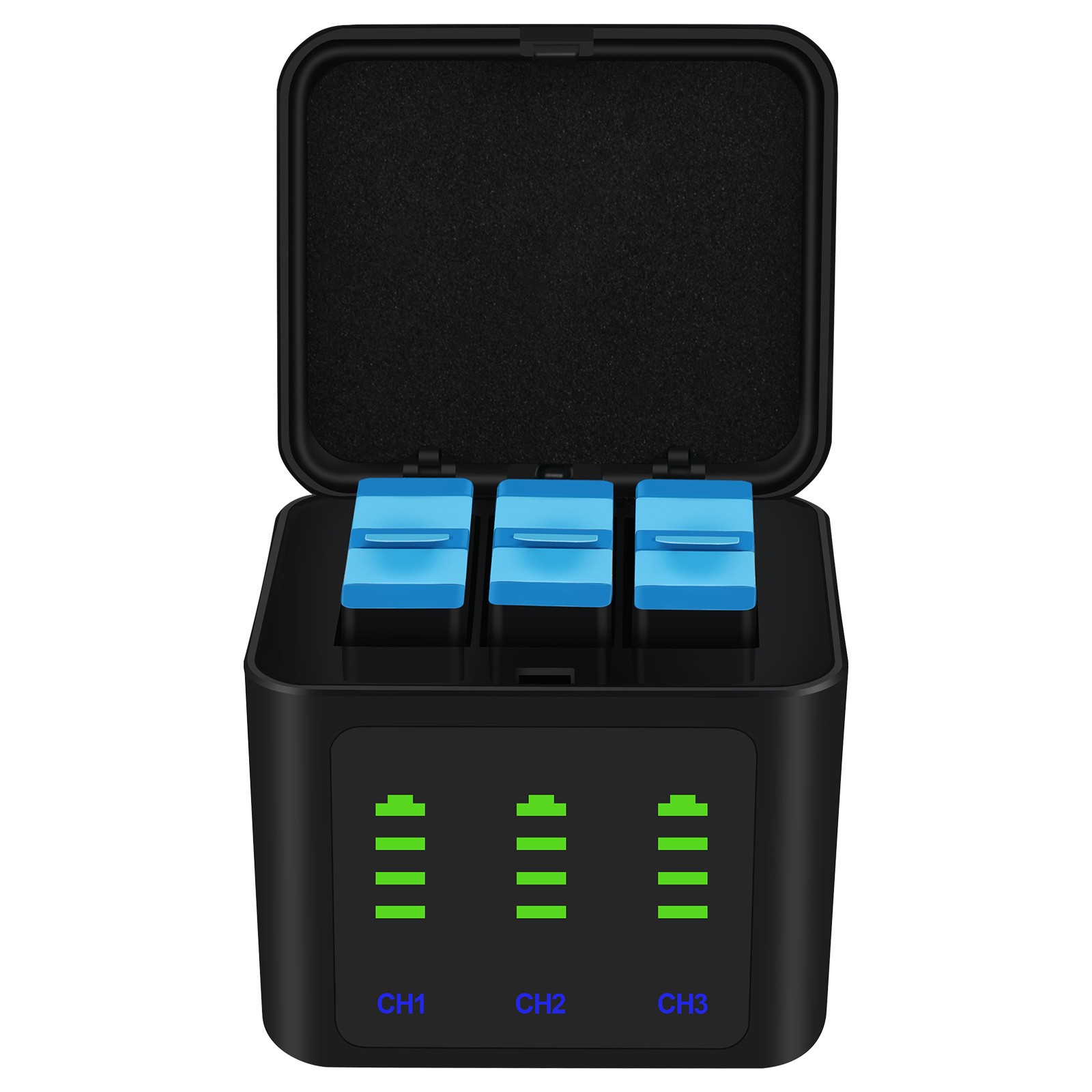 ✅3-Pack Batteries with 3 Channel for GoPro Hero 12,11,10,9 Auction Camera 2026