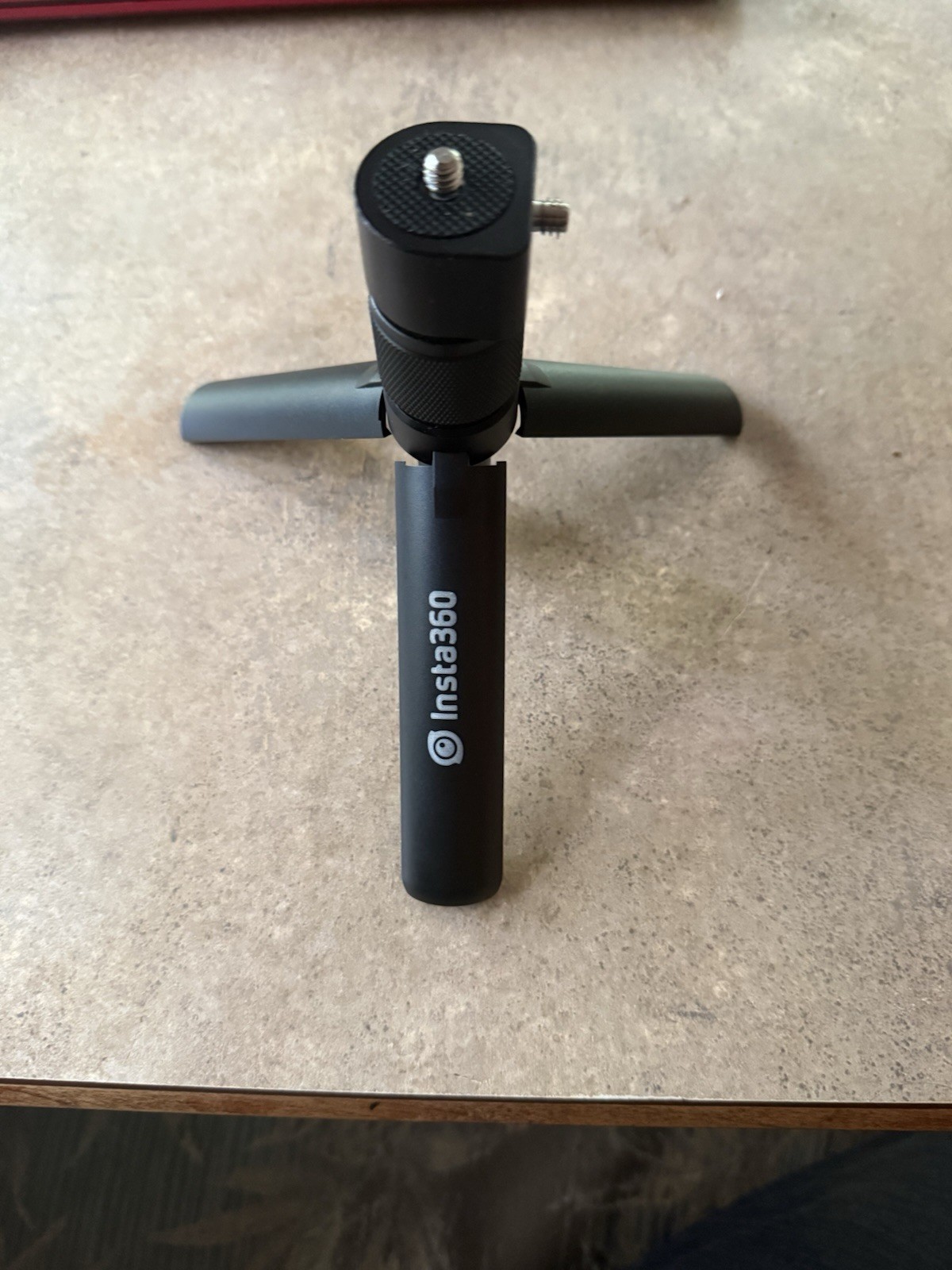 Insta360 Foldable Black Mini Tabletop Tripod Stand, Headless, Universal Camera