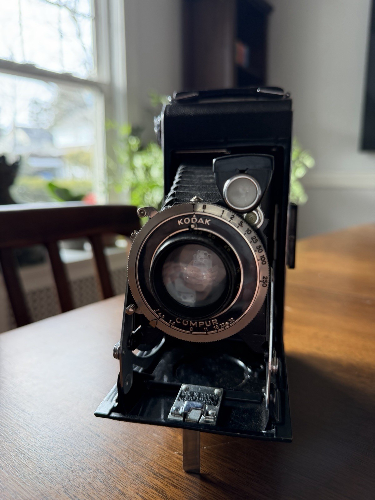 Vintage Kodak Six-16 Folding Camera Compur Shutter Anastigmat Lens Art Deco USA