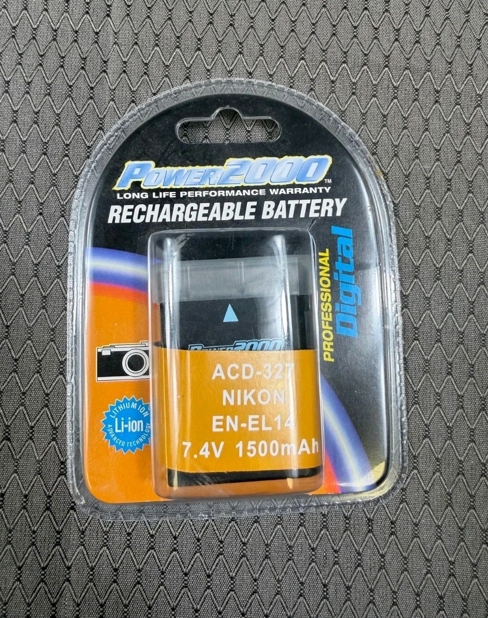 Power 2000 Rechargeable Battery Nikon ACD-327 EN-EL14 7.4V 1500mAh NEW