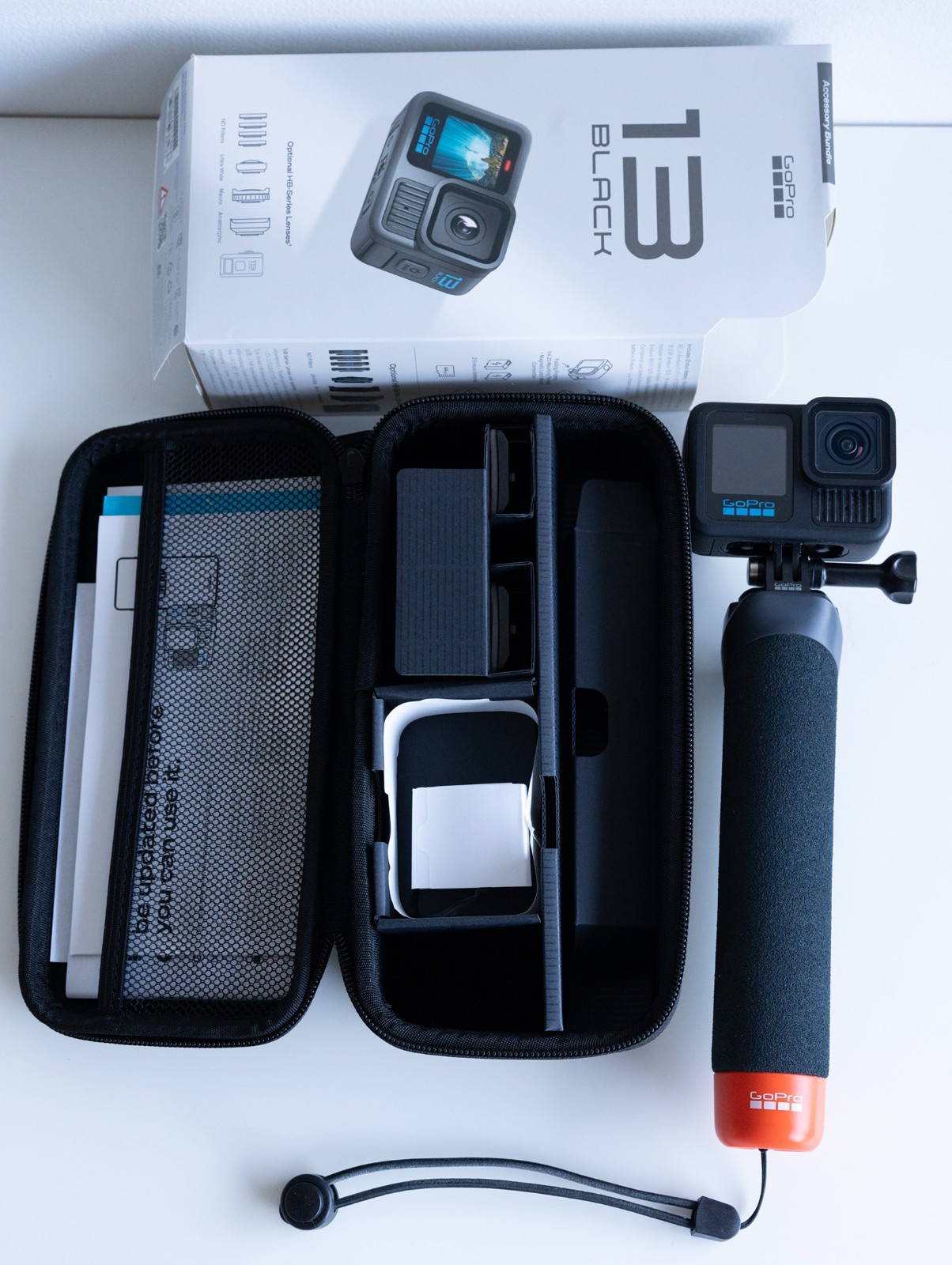 GoPro HERO 13 Black Camera Accessory Bundle with 2 Batteries, EXCELLENT