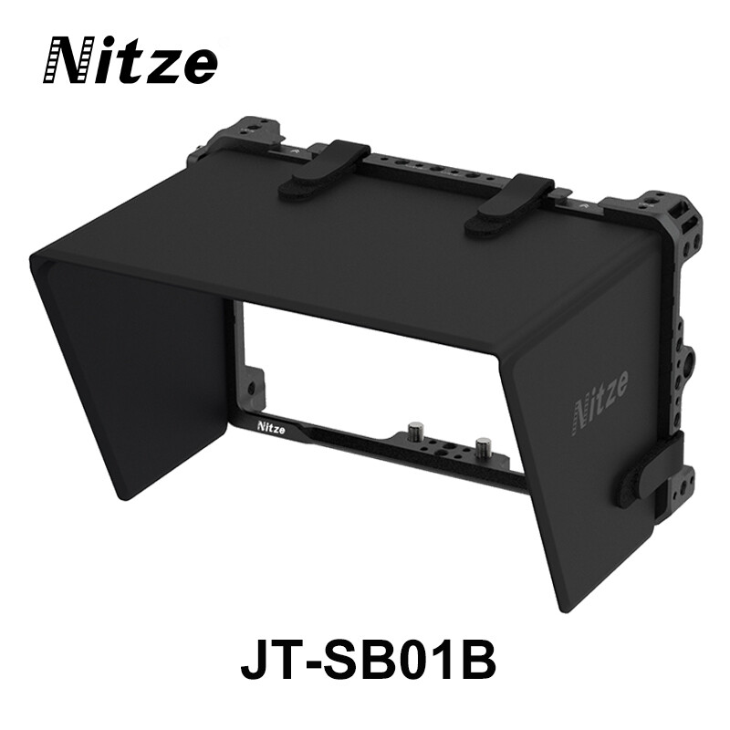 Nitze JT-SB01B Monitor Cage Kit with Sunhood for Shimbol M7 Memory 7 Pro Monitor