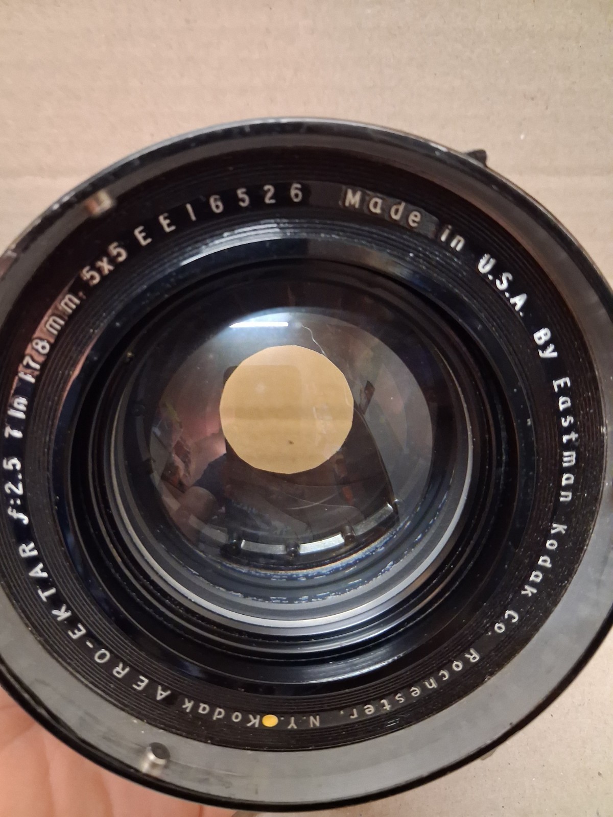 Vintage Kodak Aero Ektar 178mm f:2.5 7In 5×5 Lens