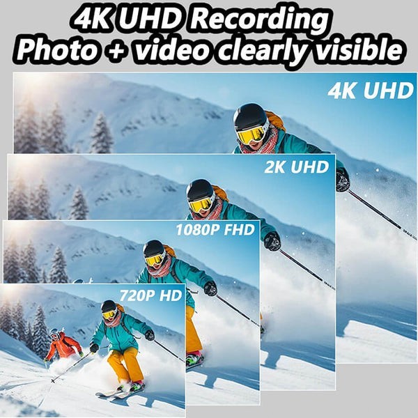 Action Camera 4K Mini Pocket POV Vlog Cam Portable Body Helmet Bicycle Sports