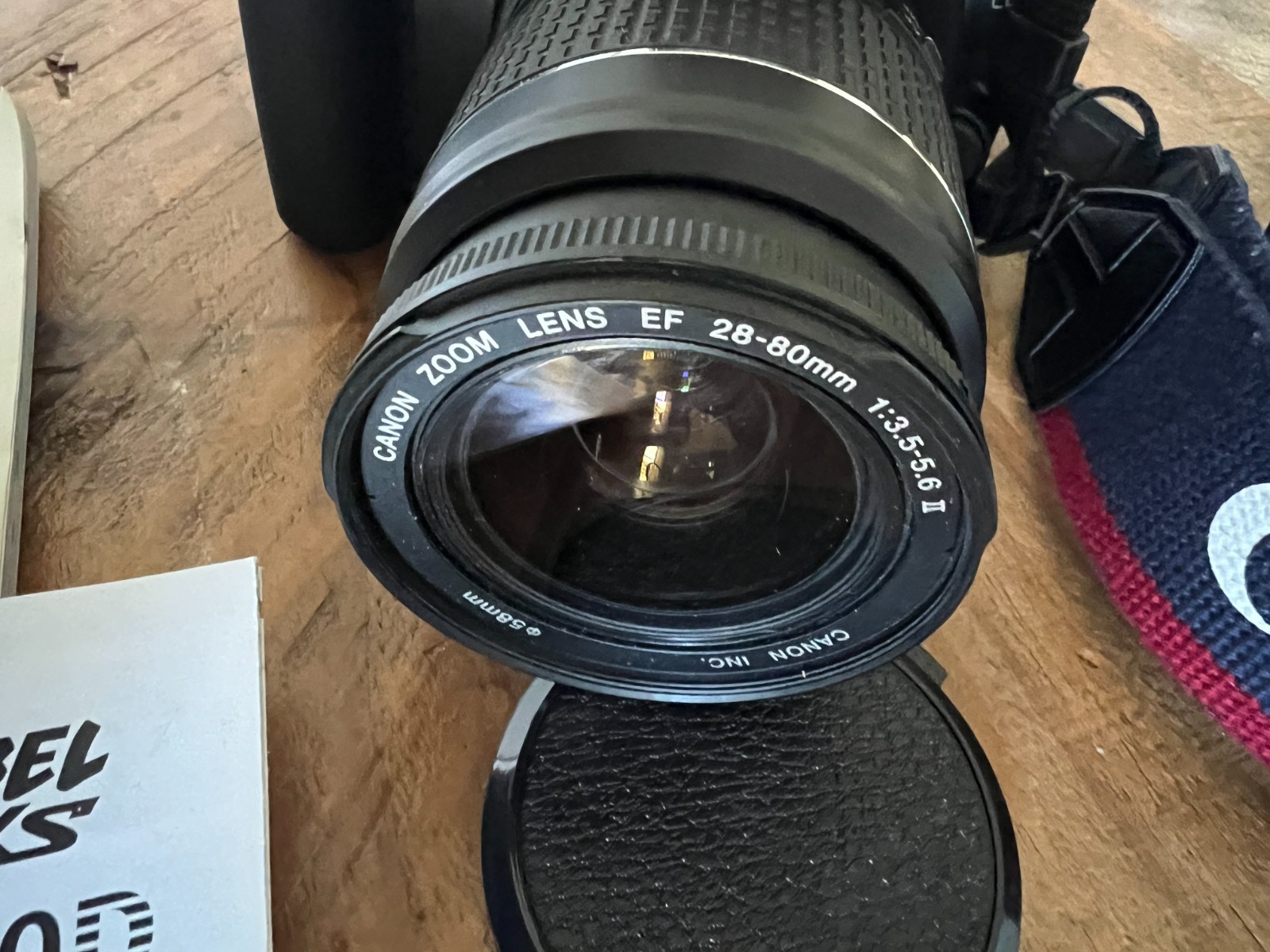 Canon EOS Rebel XS DS126191 DSLR Camera, 28-80mm Zoom Lens, Battery, Charger EUC