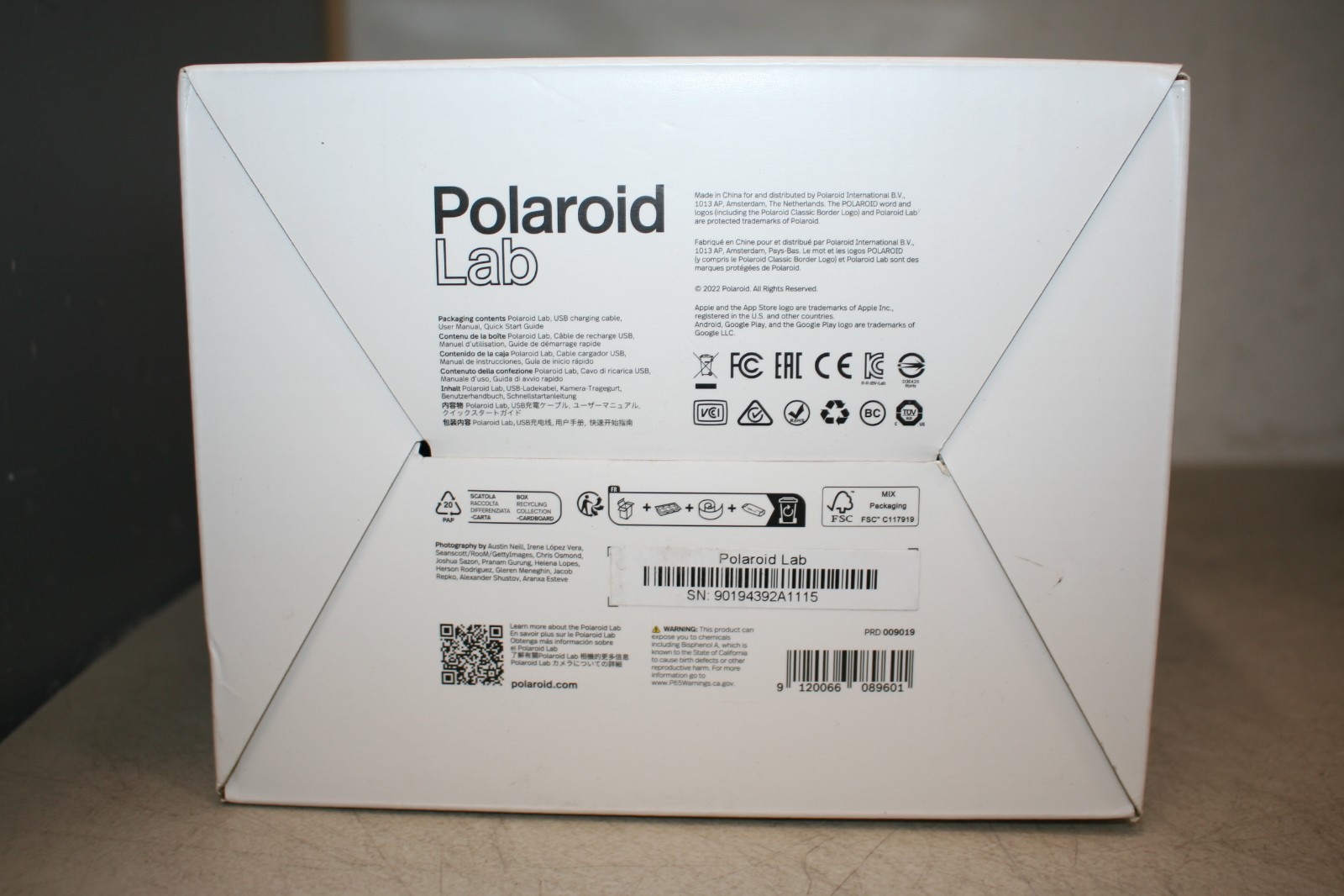 Polaroid Lab Instant Printer Digital Photos Phone to Polaroid Film NEW SEALED